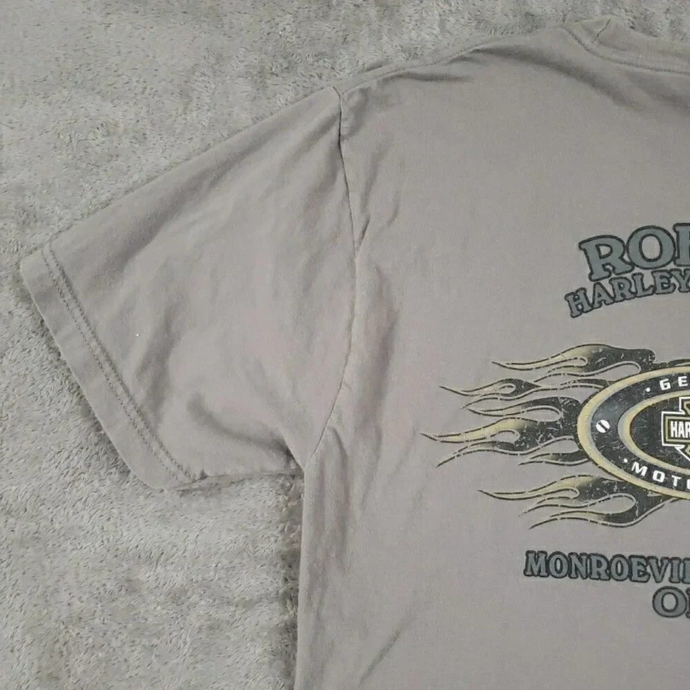 Harley Davidson T Shirt Short Sleeve Naughty or Nice Lady Roeder OH Men's Sz M